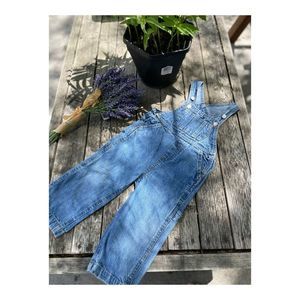 Y2K Generations Denim Carpenter Overalls Sz 18 Months